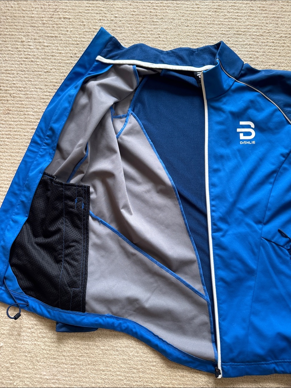 Men's Blue Performance Softshell Jacket - Picture 6 of 8
